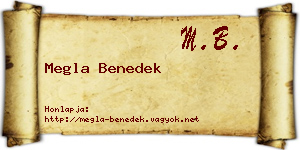 Megla Benedek névjegykártya