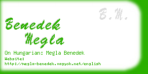 benedek megla business card